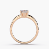 18K Rose Gold Round Solitaire Diamond Ring