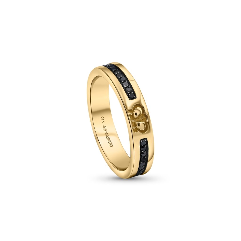 18K Yellow Gold Wedding Ring With 1 Metal